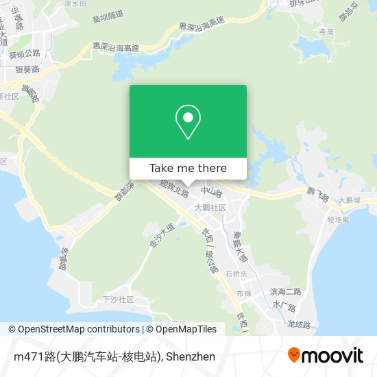 m471路(大鹏汽车站-核电站) map