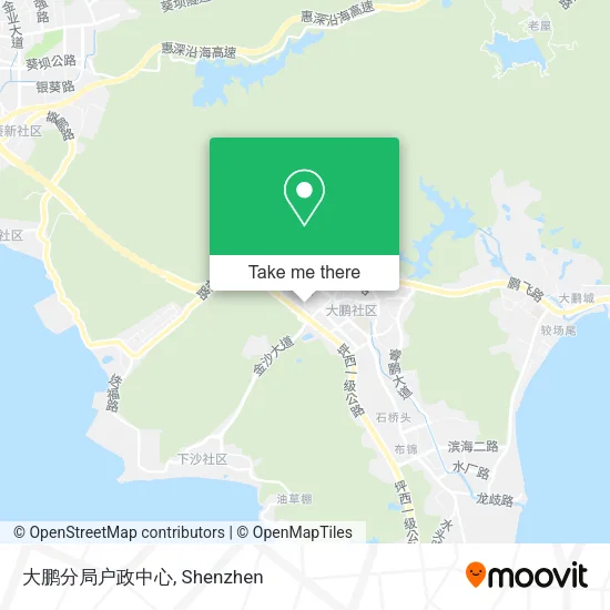 大鹏分局户政中心 map