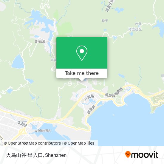 火鸟山谷-出入口 map