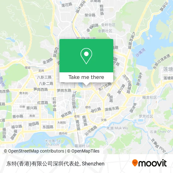 东特(香港)有限公司深圳代表处 map