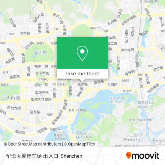 华海大厦停车场-出入口 map