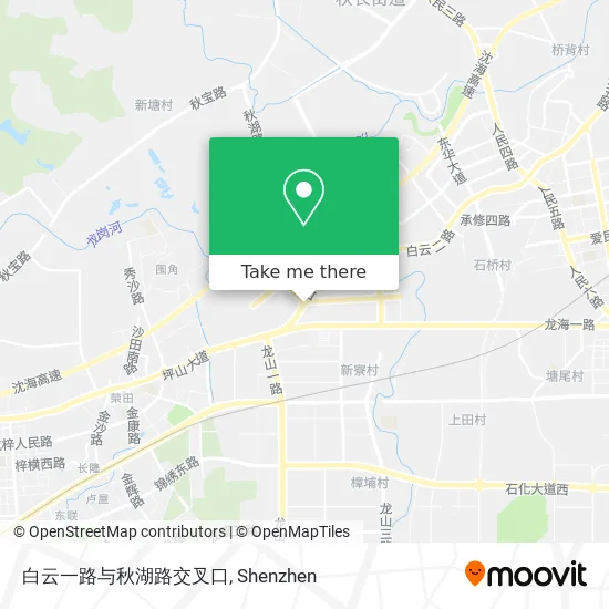 白云一路与秋湖路交叉口 map