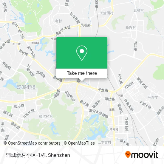 辅城新村小区-1栋 map