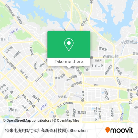 特来电充电站(深圳高新奇科技园) map