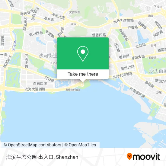 海滨生态公园-出入口 map