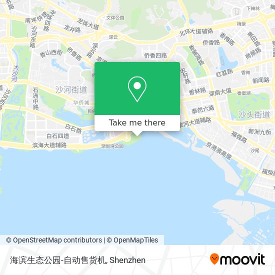 海滨生态公园-自动售货机 map