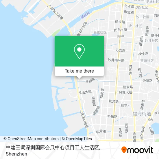 中建三局深圳国际会展中心项目工人生活区 map