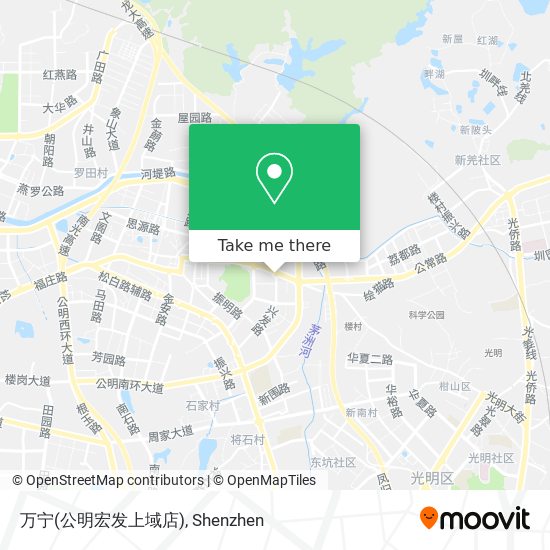 万宁(公明宏发上域店) map