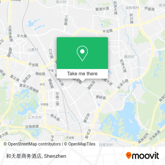 和天星商务酒店 map