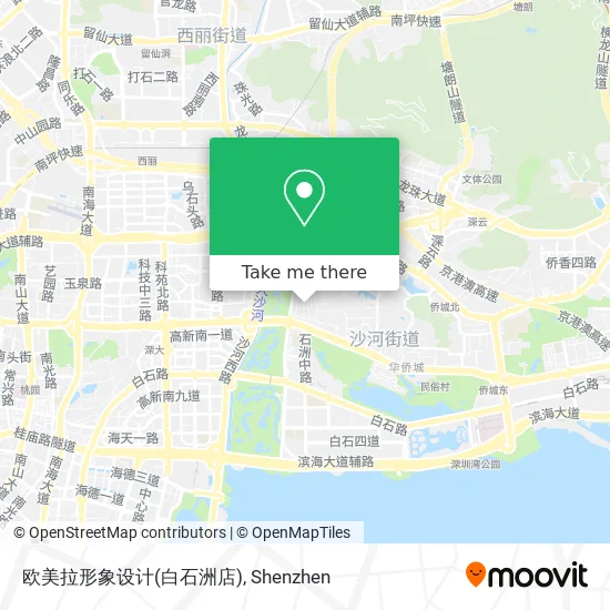 欧美拉形象设计(白石洲店) map