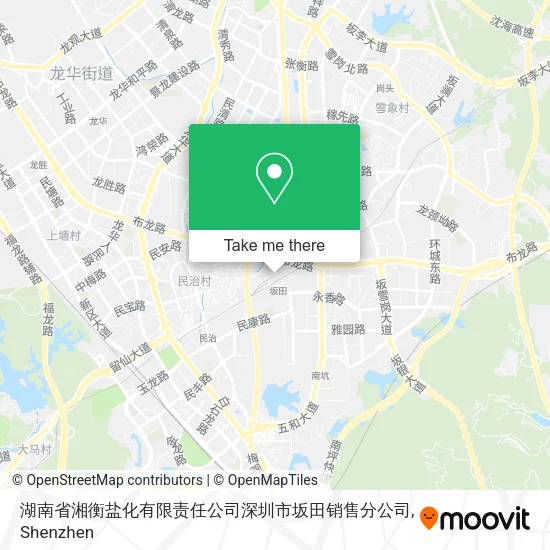 湖南省湘衡盐化有限责任公司深圳市坂田销售分公司 map