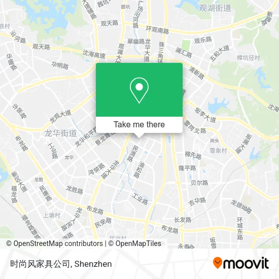 时尚风家具公司 map