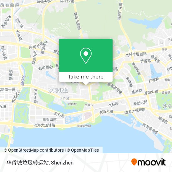 华侨城垃圾转运站 map