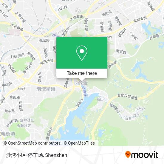 沙湾小区-停车场 map