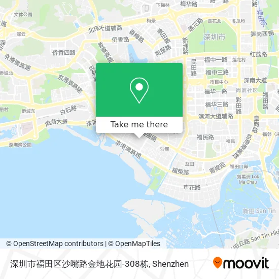 深圳市福田区沙嘴路金地花园-308栋 map