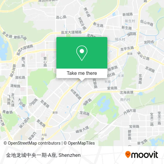金地龙城中央一期-A座 map