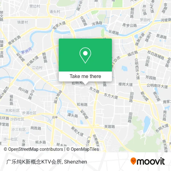 广乐纯K新概念KTV会所 map