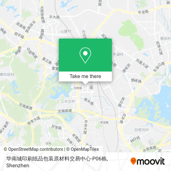 华南城印刷纸品包装原材料交易中心-P06栋 map