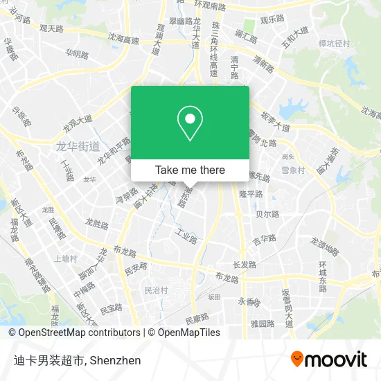迪卡男装超市 map