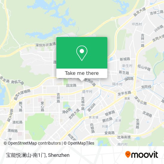 宝能悦澜山-南1门 map