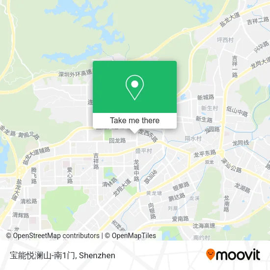 宝能悦澜山-南1门 map