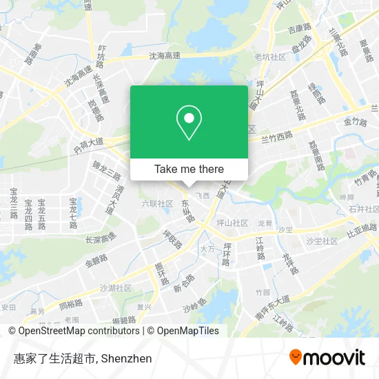 惠家了生活超市 map