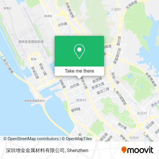 深圳增金金属材料有限公司 map