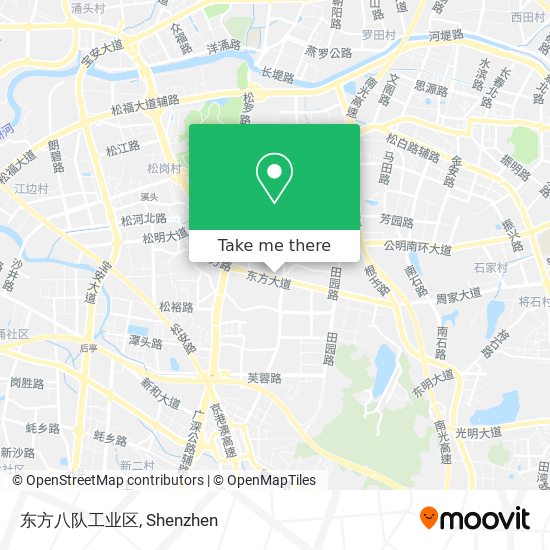 东方八队工业区 map