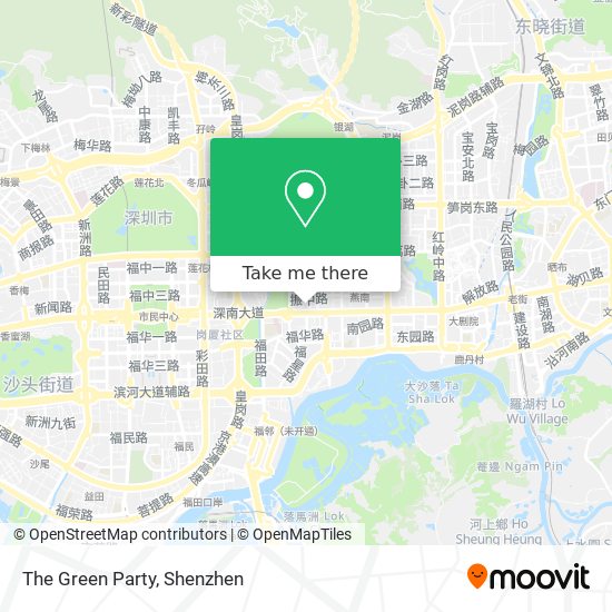 The Green Party map