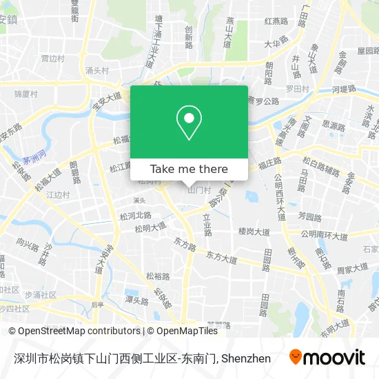 深圳市松岗镇下山门西侧工业区-东南门 map