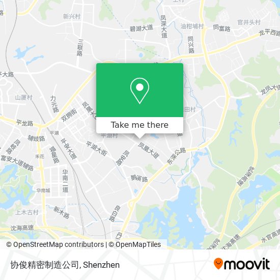 协俊精密制造公司 map