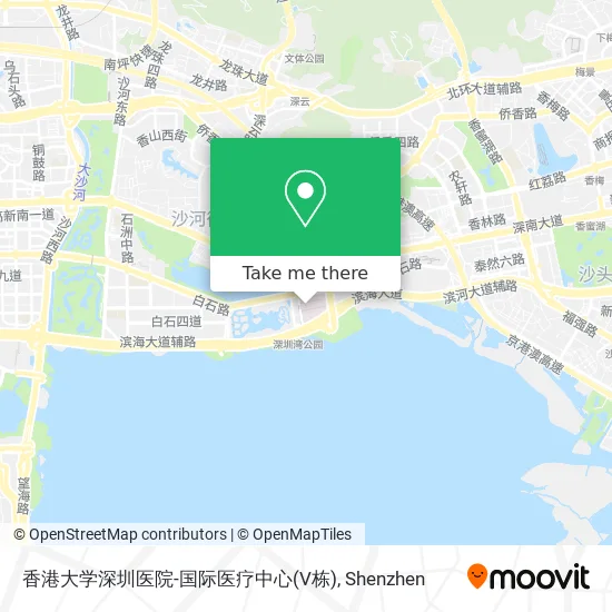 香港大学深圳医院-国际医疗中心(V栋) map