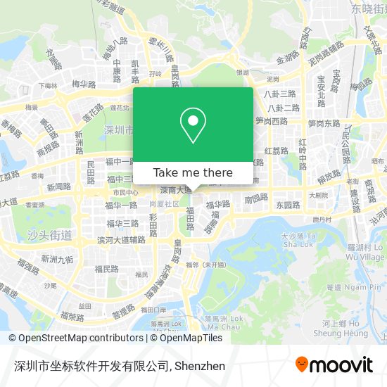 深圳市坐标软件开发有限公司 map