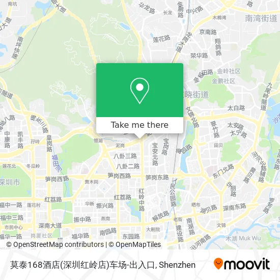 莫泰168酒店(深圳红岭店)车场-出入口 map