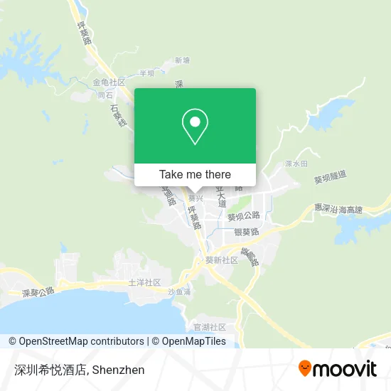 深圳希悦酒店 map