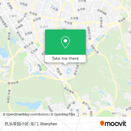 民乐翠园小区-东门 map