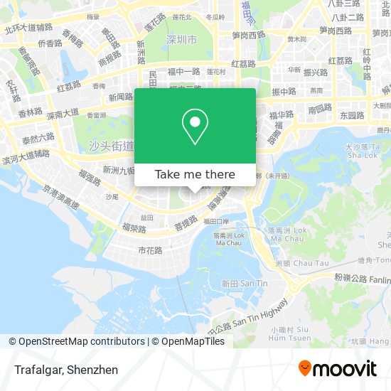 Trafalgar map