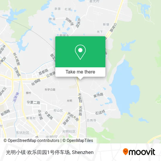 光明小镇·欢乐田园1号停车场 map