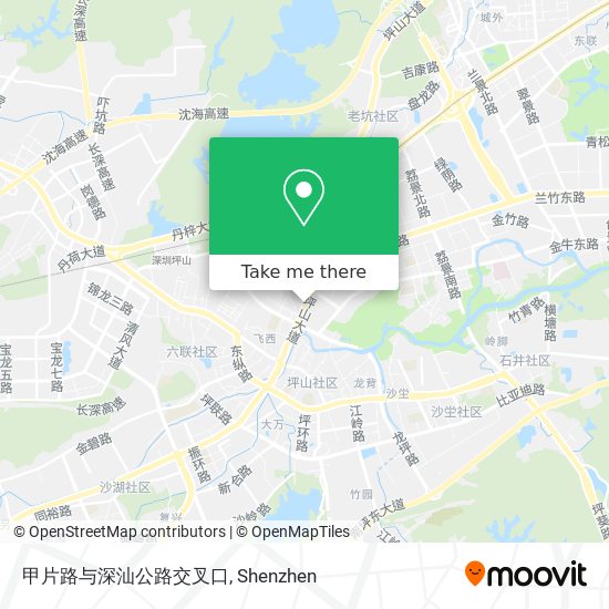 甲片路与深汕公路交叉口 map