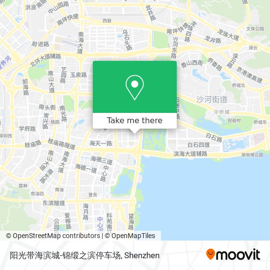 阳光带海滨城-锦缎之滨停车场 map