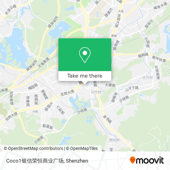 Coco1银信荣恒商业广场 map