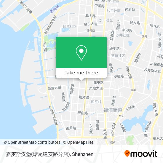 嘉麦斯汉堡(塘尾建安路分店) map