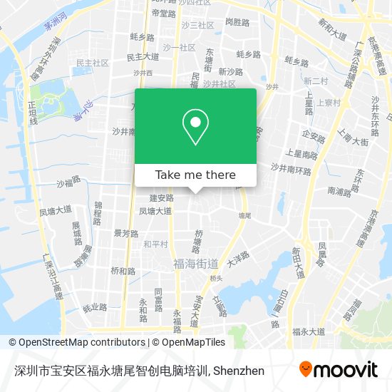 深圳市宝安区福永塘尾智创电脑培训 map