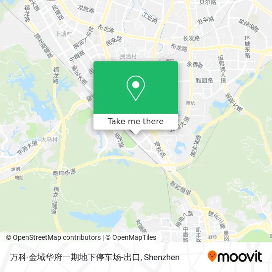万科·金域华府一期地下停车场-出口 map