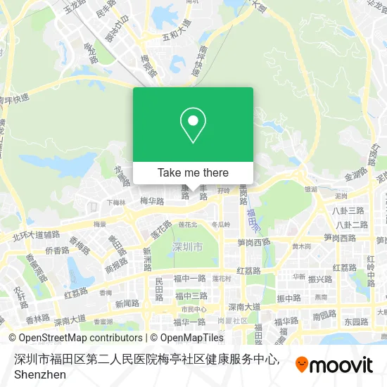 深圳市福田区第二人民医院梅亭社区健康服务中心 map