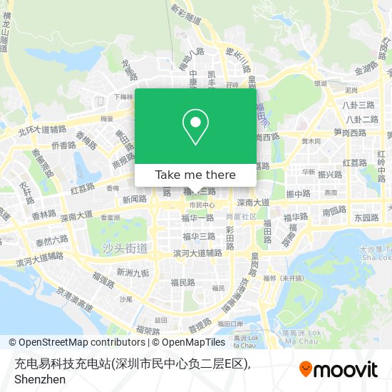 充电易科技充电站(深圳市民中心负二层E区) map