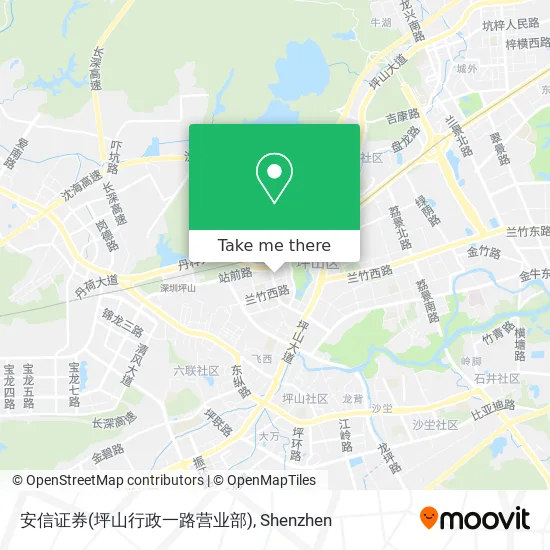 安信证券(坪山行政一路营业部) map