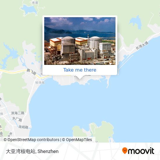 大亚湾核电站 map