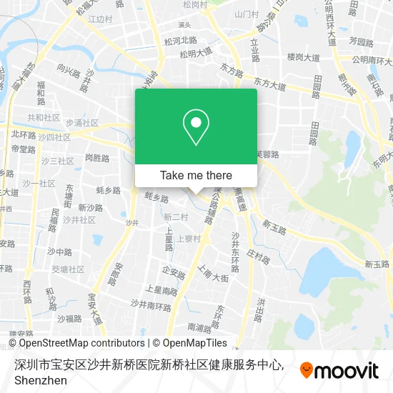 深圳市宝安区沙井新桥医院新桥社区健康服务中心 map