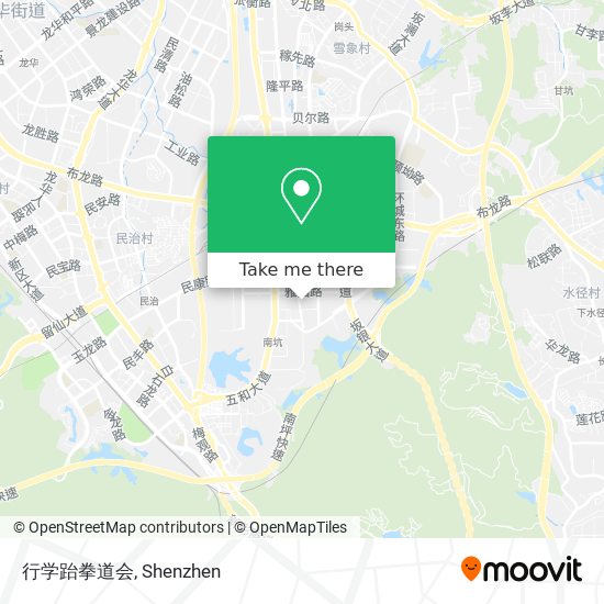 行学跆拳道会 map